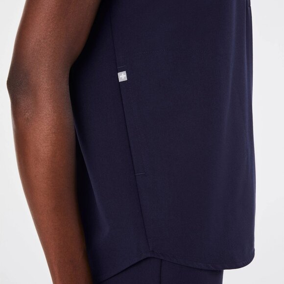 Figs Rafaela Oversized Scrub Top in Navy, Size Large - Picture 5 of 10